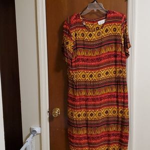 Aztec print dress